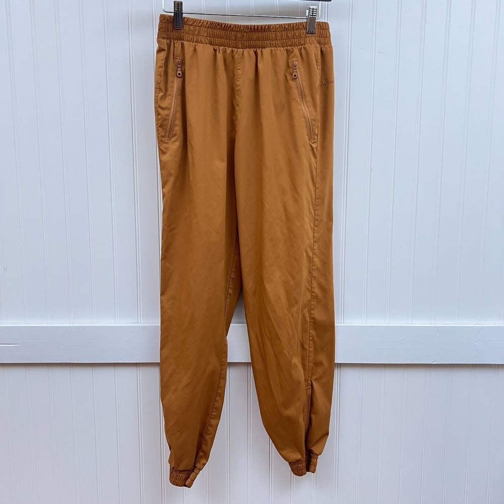 Girlfriend Collective Joggers Gorpcore Rust Brown High Rise Track Women's S
